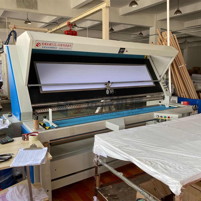 Fully automatic fabric inspection and winding machine
