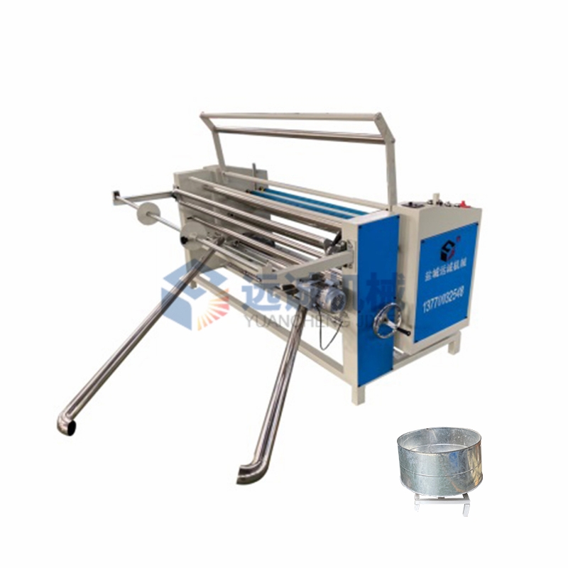 Fully automatic straight diagonal fabric rolling machine